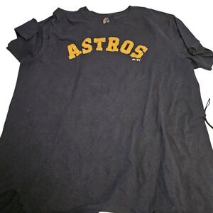 Houston Astros Shirt Mens XL Navy Blue MLB Baseball Bregman 2 Majestic Tee